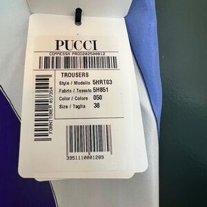 Pucci printed silk wide leg pants